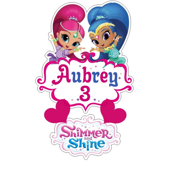 Custom Shimmer & Shine birthday bundle for Aubrey - Picture 10 of 16